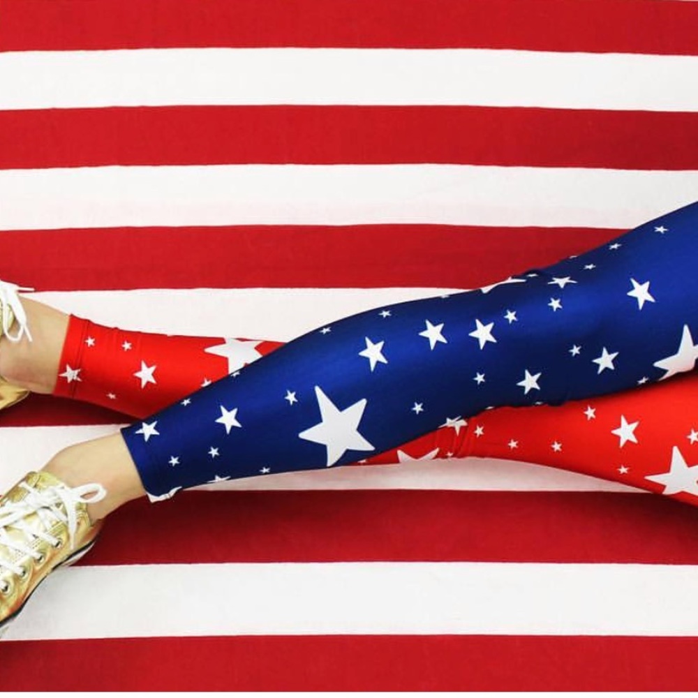 Goldsheep patriotic leggings